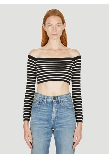 Striped Knit Top - Frau Tops L