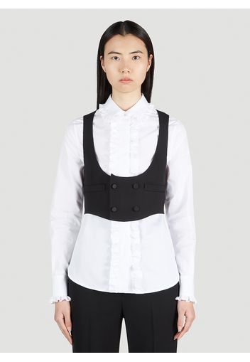 Double Breasted Cropped Waistcoat - Frau Tops Fr - 38