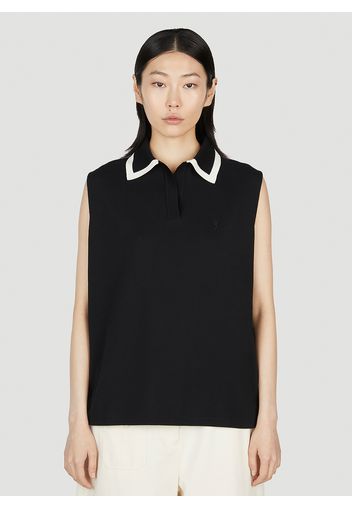 Sleeveless Polo Shirt - Frau Tops L