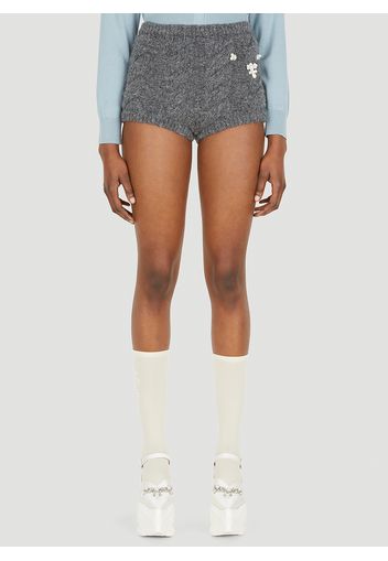 Beaded Knit Shorts - Frau Shorts S