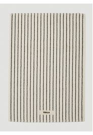 Striped Logo Patch Bath Mat -  Grooming One Size