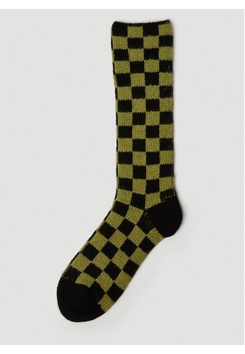 Marl Checker Socks - Mann Socken One Size