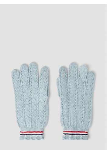 Touchscreen Pointelle Gloves - Frau Handschuhe S