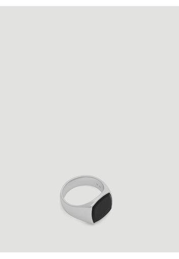 Cushion Black Onyx Signet Ring -  Schmuck Fr - 58