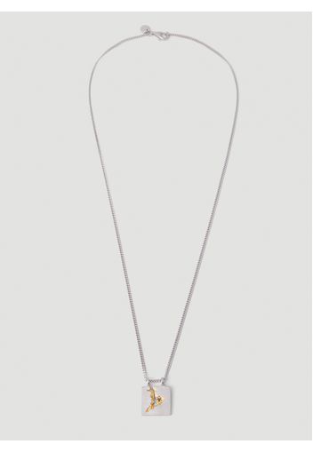 Mined Black Diamond Necklace -  Schmuck One Size