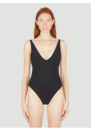 Deep Neck Swimsuit - Frau Bademode M