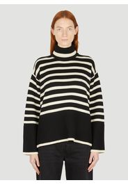 Signature Stripe Roll Neck Sweater - Frau Strick Xs