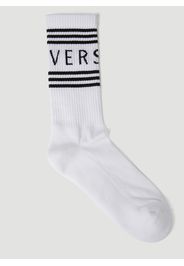 Logo Intarsia Athletic Socks - Mann Socken L