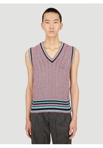 Range Sleeveless Sweater - Mann Strick L