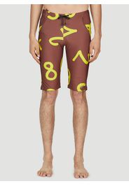 Graphic Print Swim Bermudas - Mann Bademode Xl