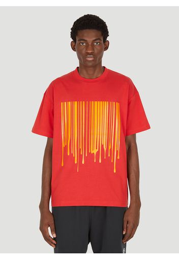 Dripping Barcode T-shirt -  T-shirts Xs