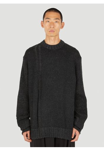 Drop Needle Knit Jumper - Mann Strick 3