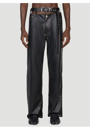 Y-buckle Belt Pants - Mann Hosen M