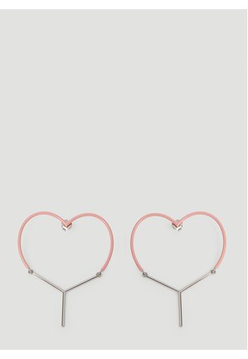 Y Heart Earrings - Frau Schmuck One Size