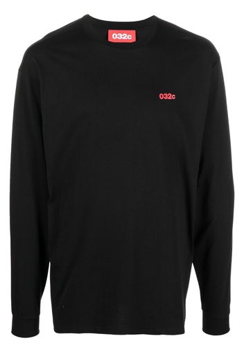 032c graphic-print organic-cotton T-Shirt - Nero
