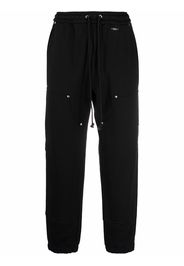 032c straight-leg organic cotton track pants - Nero