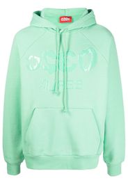 032c logo-print pullover hoodie - Verde