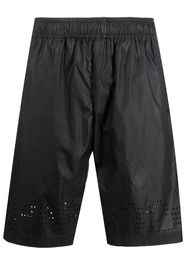 032c Shorts sportivi con dettaglio traforato - Nero