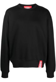 032c logo-patch long-sleeve sweatshirt - Nero