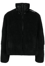 032c panelled funnel neck jacket - Nero