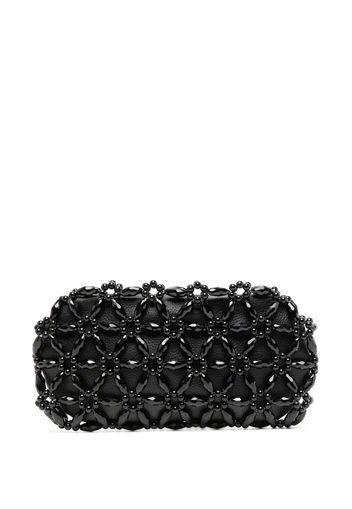 0711, 0711 Clutch con perline - Nero