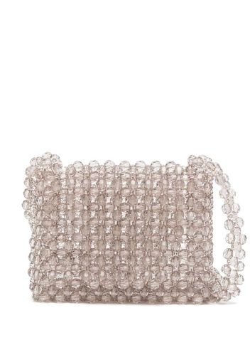 0711, 0711 Clutch con perline - Nero