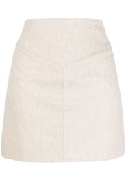 0711 wool-blend mini skirt - Toni neutri