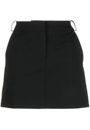 0711 wool-blend mini skirt - Nero