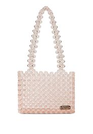 0711 Maia beaded tote bag - Rosa