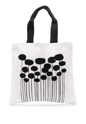 graphic print tote bag