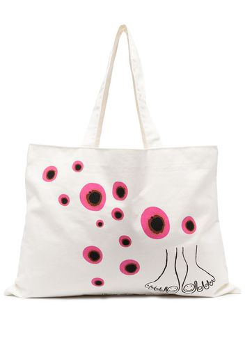 graphic-print tote bag