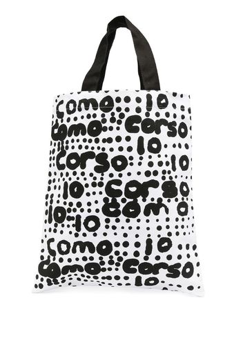 logo printed tote bag