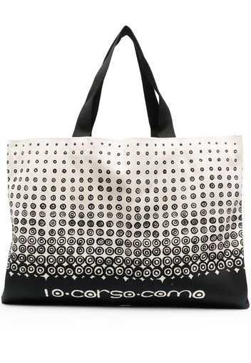 graphic print tote bag