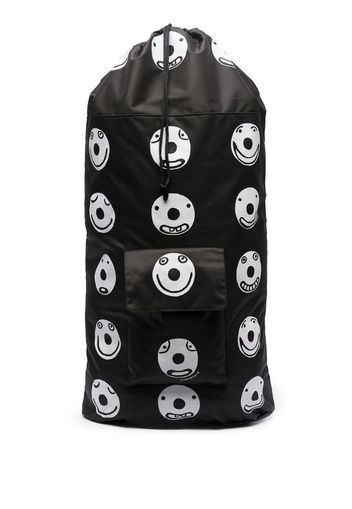 large smile print backpack