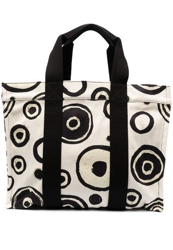 Borsa tote grande a pois