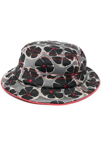 10 CORSO COMO Cappello con motivo jacquard a fiori - Nero