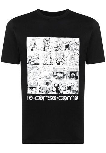 10 CORSO COMO T-shirt con stampa - Nero