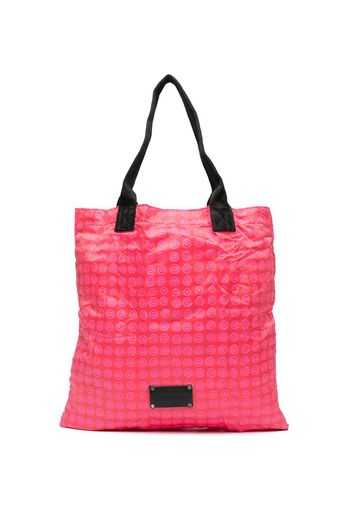 geometric print tote bag