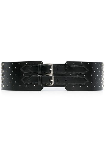 10 CORSO COMO studded leather belt - Nero