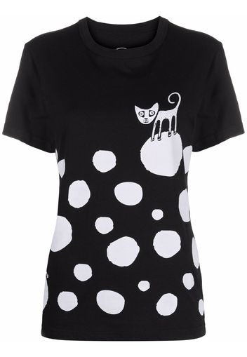 10 CORSO COMO T-shirt a pois - Nero