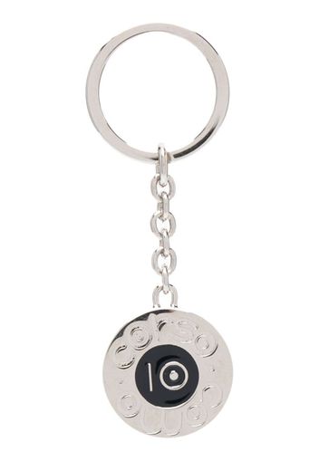 10 CORSO COMO logo charm keyring - Argento