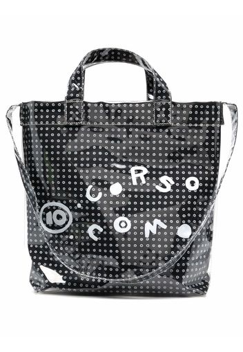 10 CORSO COMO Borsa tote con stampa - Nero