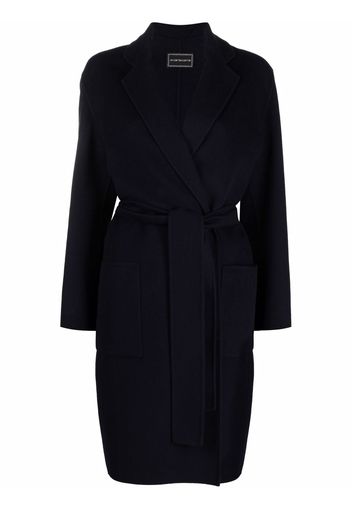 10 CORSO COMO belted single-breasted coat - Blu