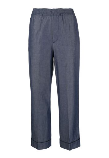 10 CORSO COMO straight-leg cropped trousers - Blu