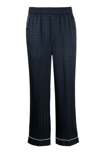 10 CORSO COMO Circle-motif straight-leg trousers - Blu