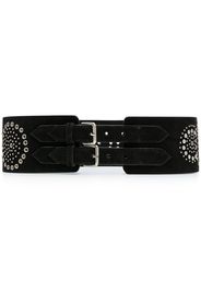 10 CORSO COMO studded suede belt - Nero