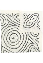 10 CORSO COMO abstract-print scarf - Bianco