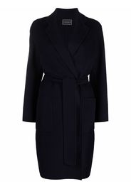 10 CORSO COMO belted single-breasted coat - Blu