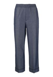 10 CORSO COMO straight-leg cropped trousers - Blu