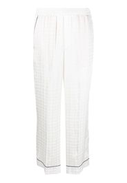 10 CORSO COMO Circle-motif straight-leg trousers - Bianco